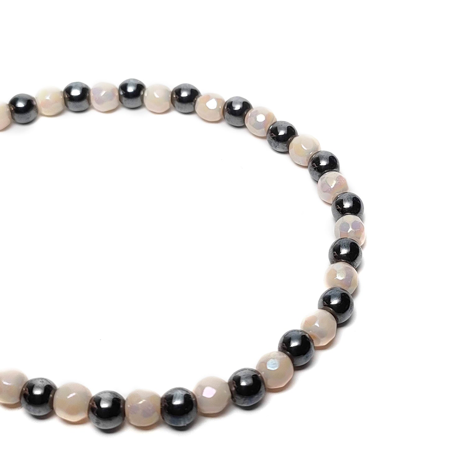 Bracciale Minimalista Avorio e Canna di Fucile