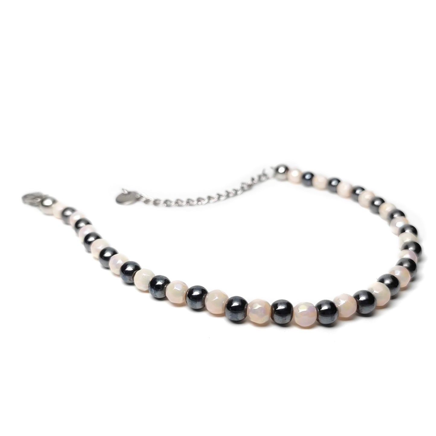 Bracciale Minimalista Avorio e Canna di Fucile