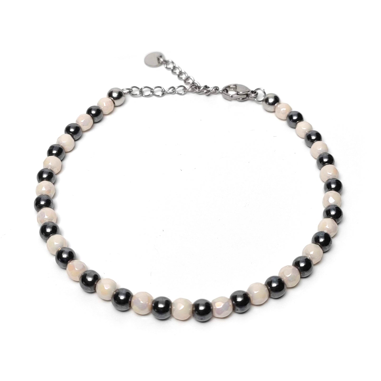 Bracciale Minimalista Avorio e Canna di Fucile