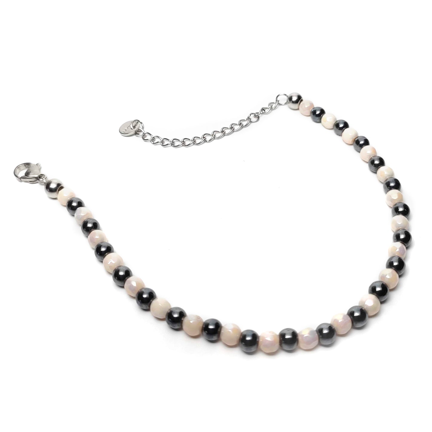 Bracciale Minimalista Avorio e Canna di Fucile